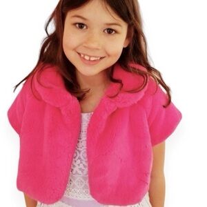 Gymboree Sweater Jacket Shrug Barbie Pink M(7-8)